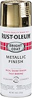 Vista 1 de Rust-Oleum 7710830 Stops Rust Bright Coat Metallic Spray Paint, 11 Ounce (Pack of 1) , Gold