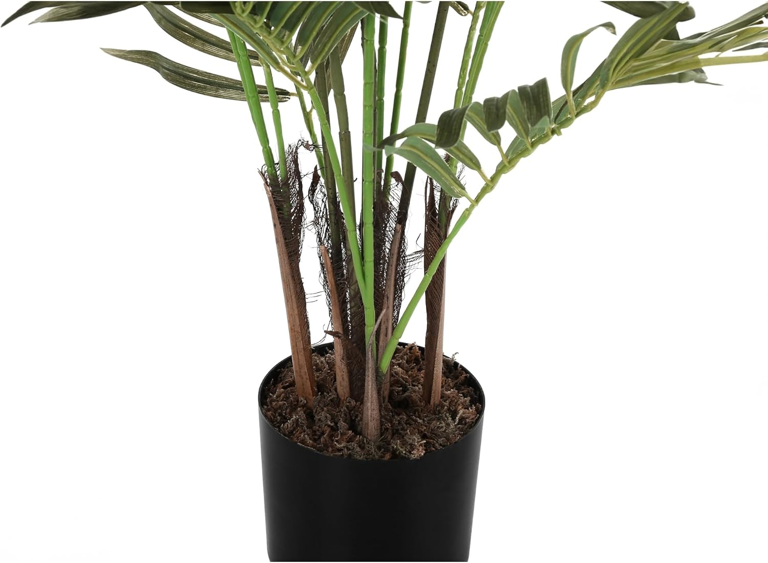 47'' Tall Green Areca Palm Tree in Black Pot