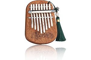 GECKO Mini Kalimba Thumb Piano: Portable 8-Key Mahogany Musical Masterpiece