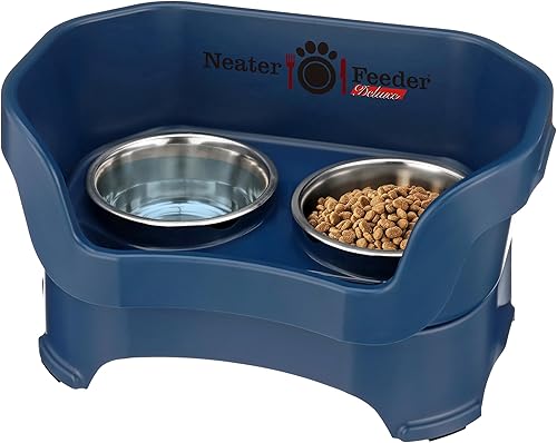 Miniatura 21 de Neater Pet Brands Neater Feeder Deluxe Cuencos para perros a prueba de derrames elevados para perros medianos 19-40 lbs, fabricado en EE. UU.,