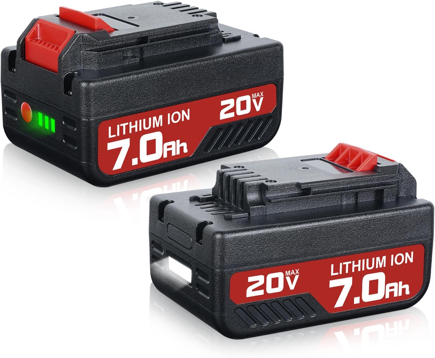 2Pack 7.0Ah Battery Replacement for Porter Cable 20V Battery, Compatible with PCC685L PCC680L PCC682L PCC685LP for Porter Cable 20-Volt Lithium-ion Battery