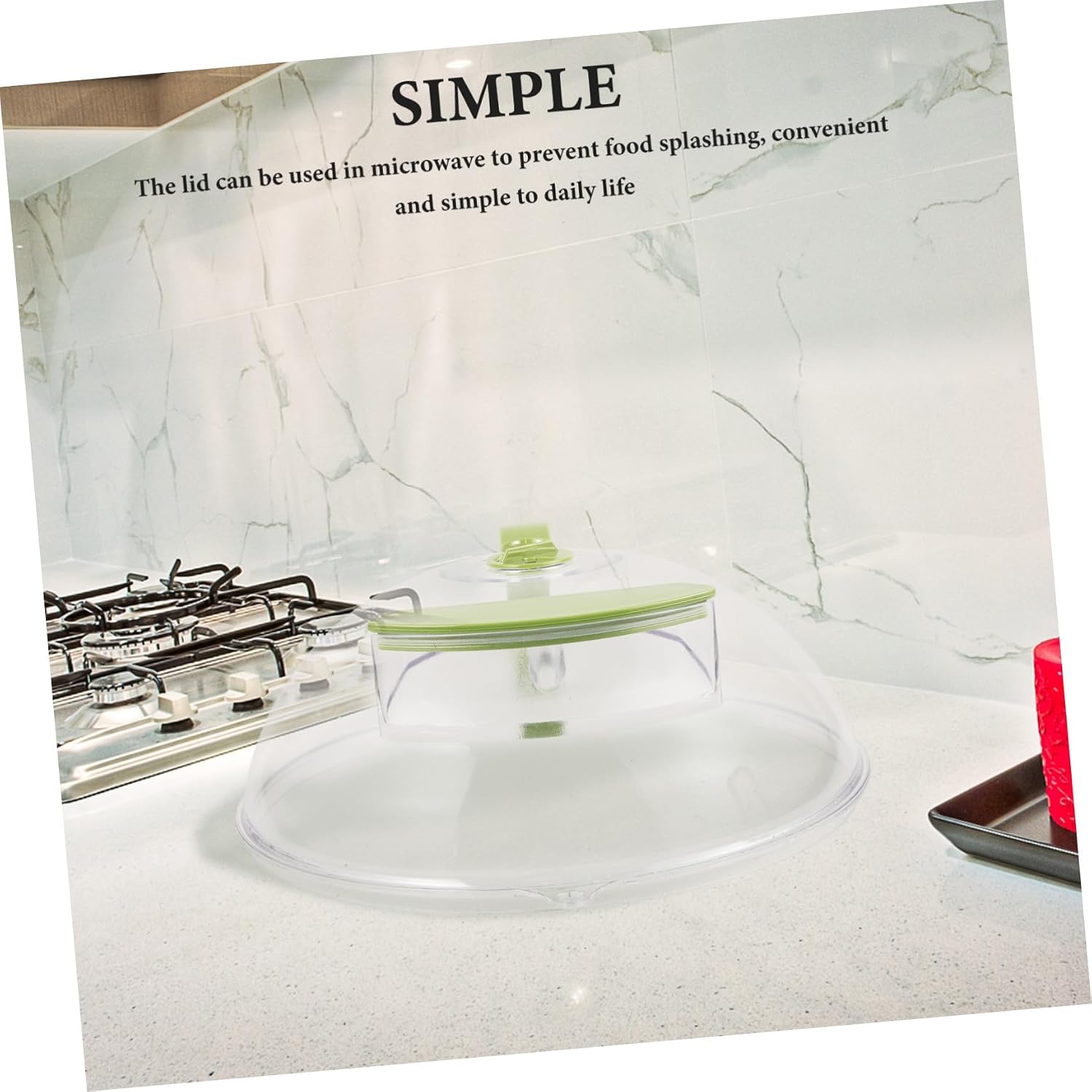 Microwave Plate Cover with Steam Vent Splatter Guard for Food Suitable for Bowls Keeps Food Moist and Heats Evenly for Bacon