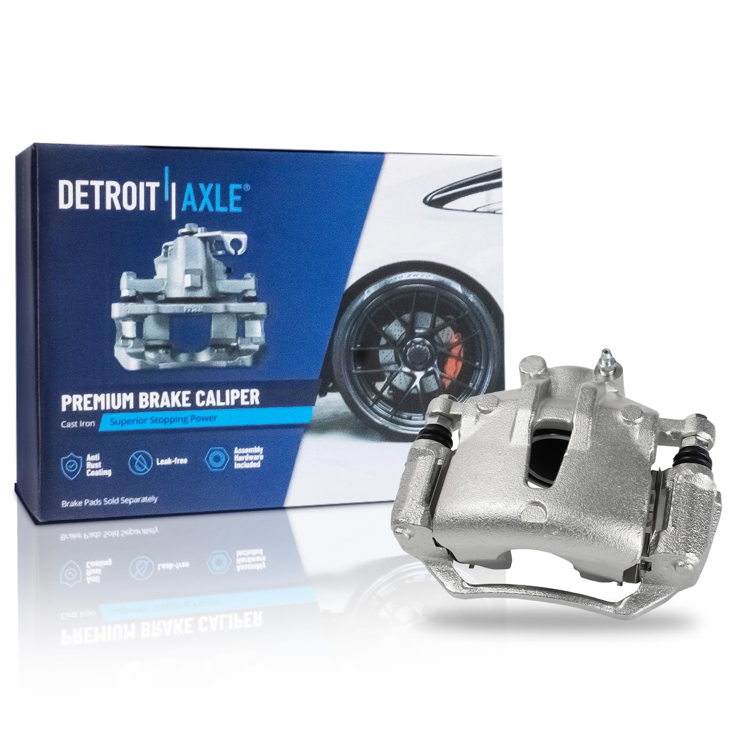 Detroit Axle - Front Right Brake Caliper with Bracket for Kia Forte5