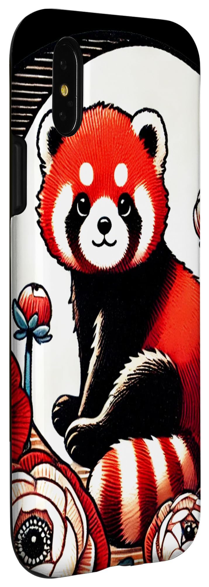 iPhone X/XS Red Panda Illustration Red Pandas design Case - Image 3