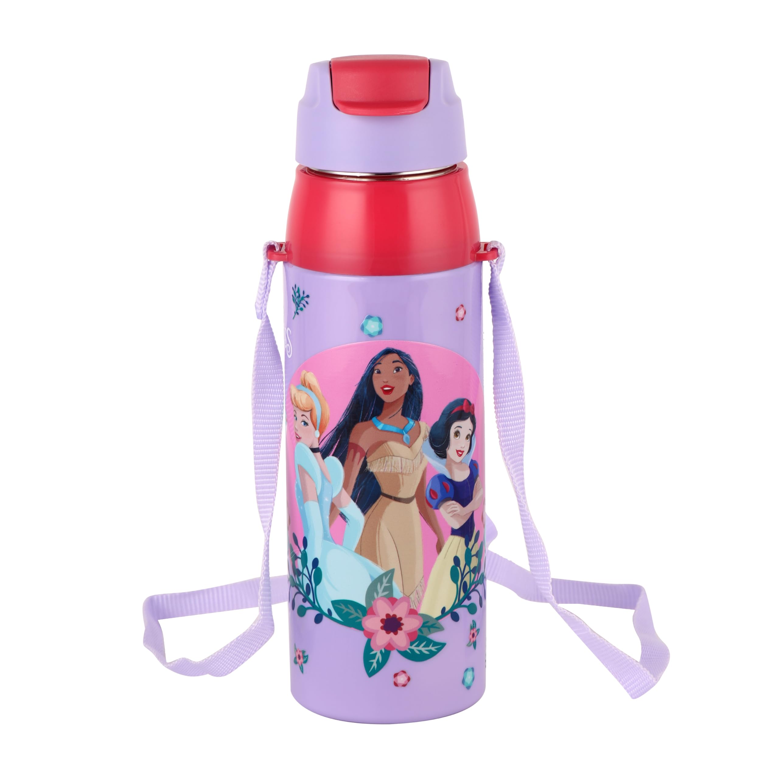CELLO Kidzbee Era 600 Insulated Kids Water Bottle 520 ml, Lavender | 3D Touch & Feel Dream Weavers Design One Hand Grip Lightweight Leakproof Easy Sip Flip Cap Insulated Water Bottle for School Kids