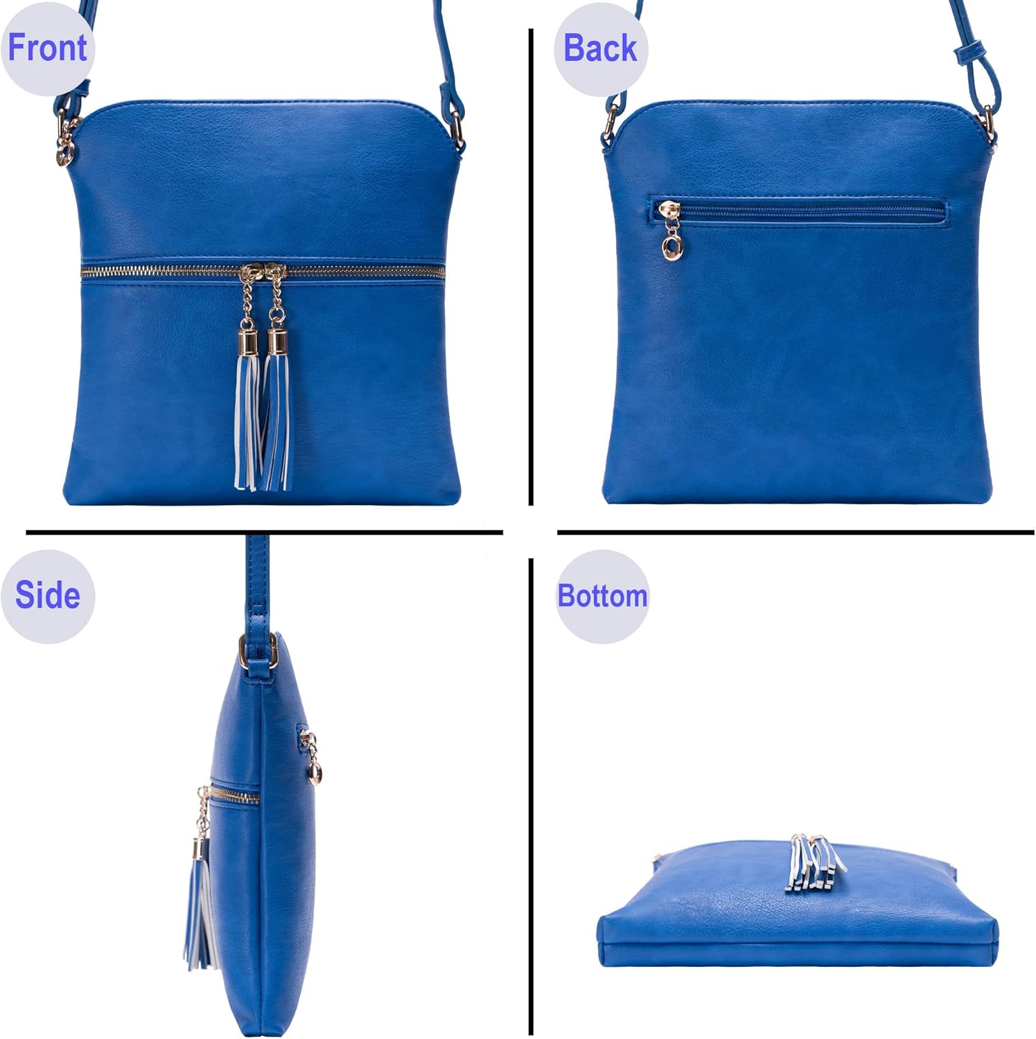 Solene Womens Lightweight Medium Crossbody Purse with Tassel, Perfect Size Crossbody Bags for Daily Use, travel - Image 9