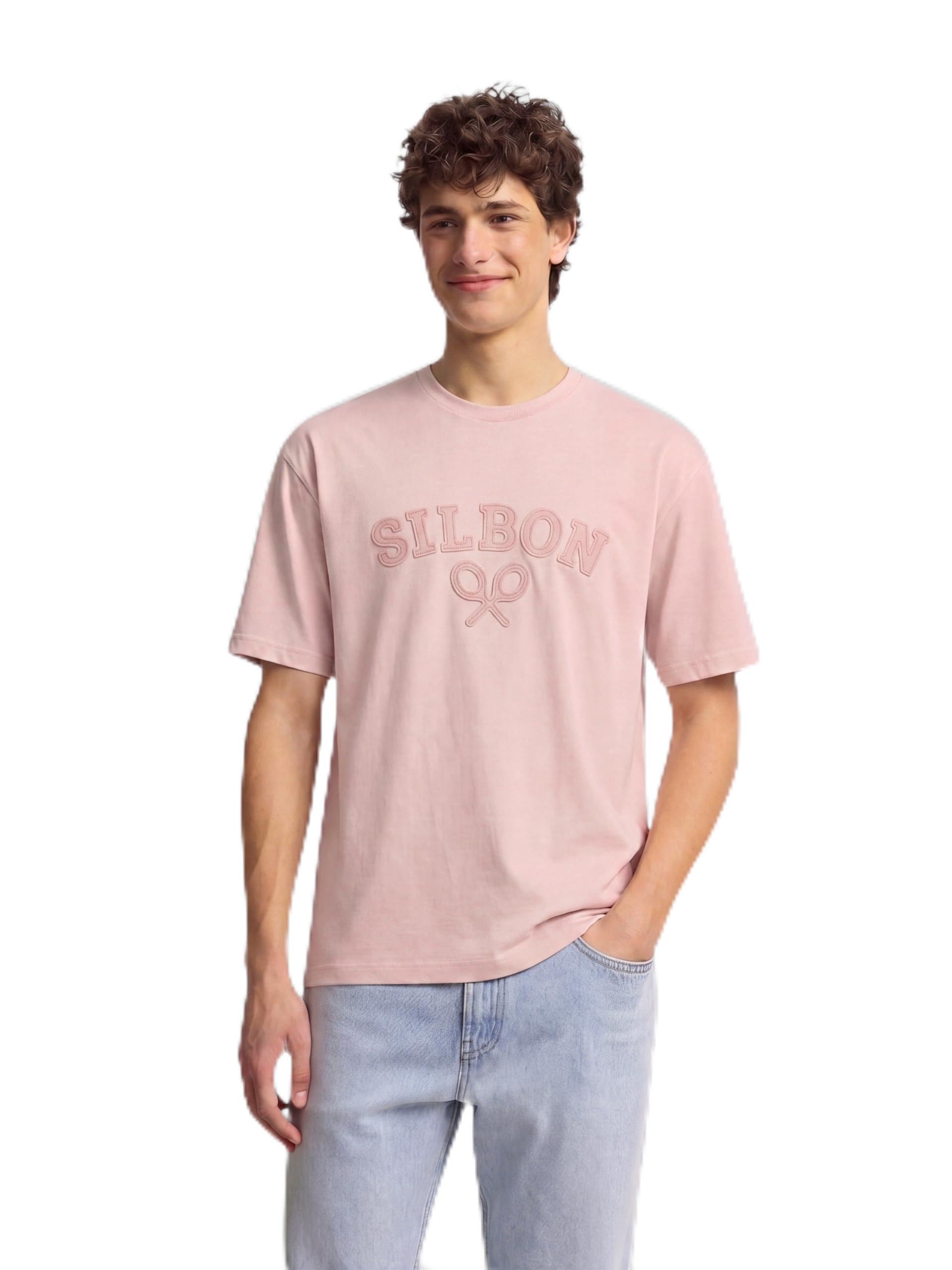 SILBON T-Shirt Racket Media, Pink, S/3XL