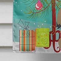 Vista 536 de Caroline's Treasures BB4243GF Bandera de jardín con texto en inglés «Merry Christmas» con texto en inglés «Merry Christmas», bandera decorativa