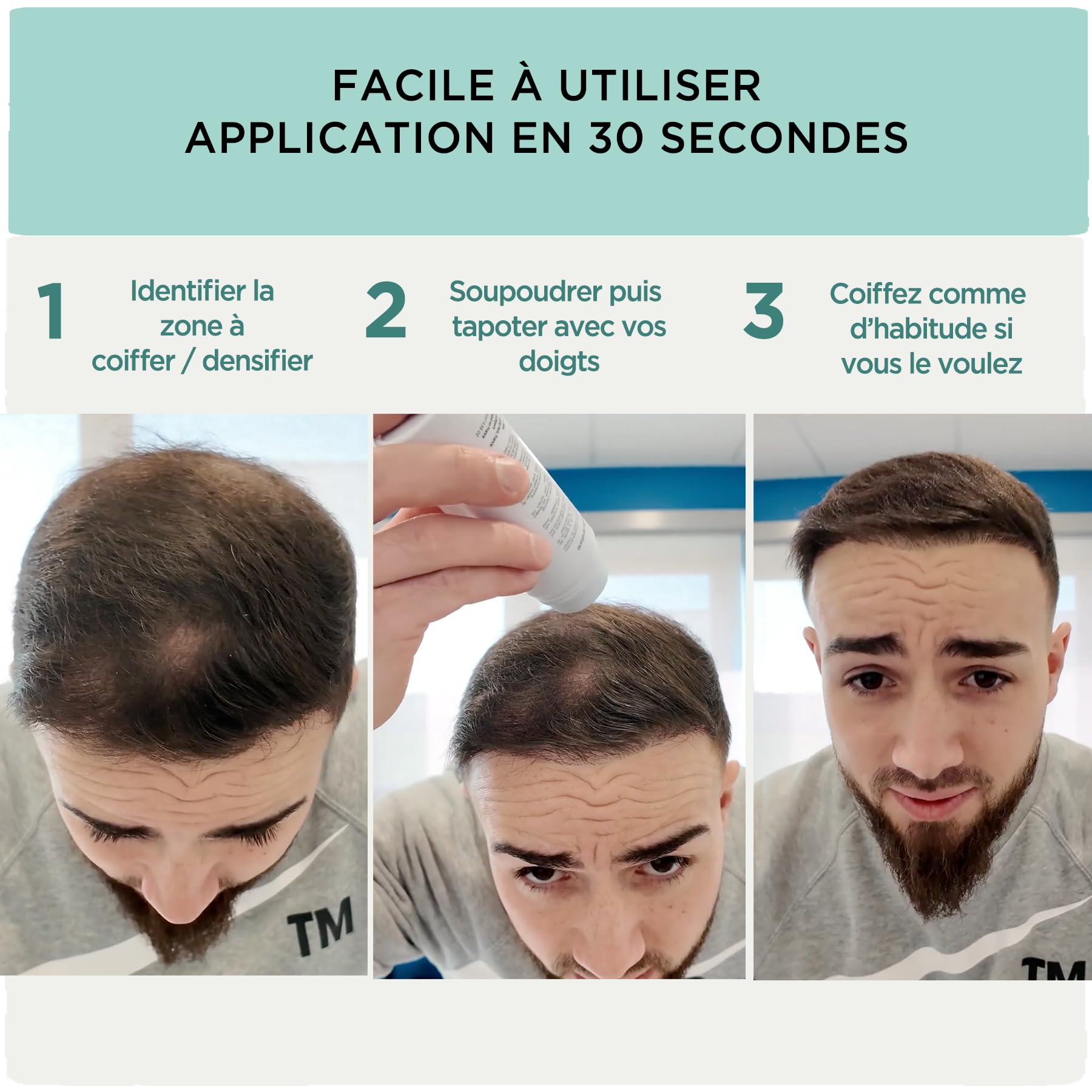 Fibres pour cheveux - 30 g - Poudre pour cheveux 100 % naturelle (brun foncé) fibres cheveux, épaississement des cheveux, cheveux fiber, cheveux powder, poudre de cheveux