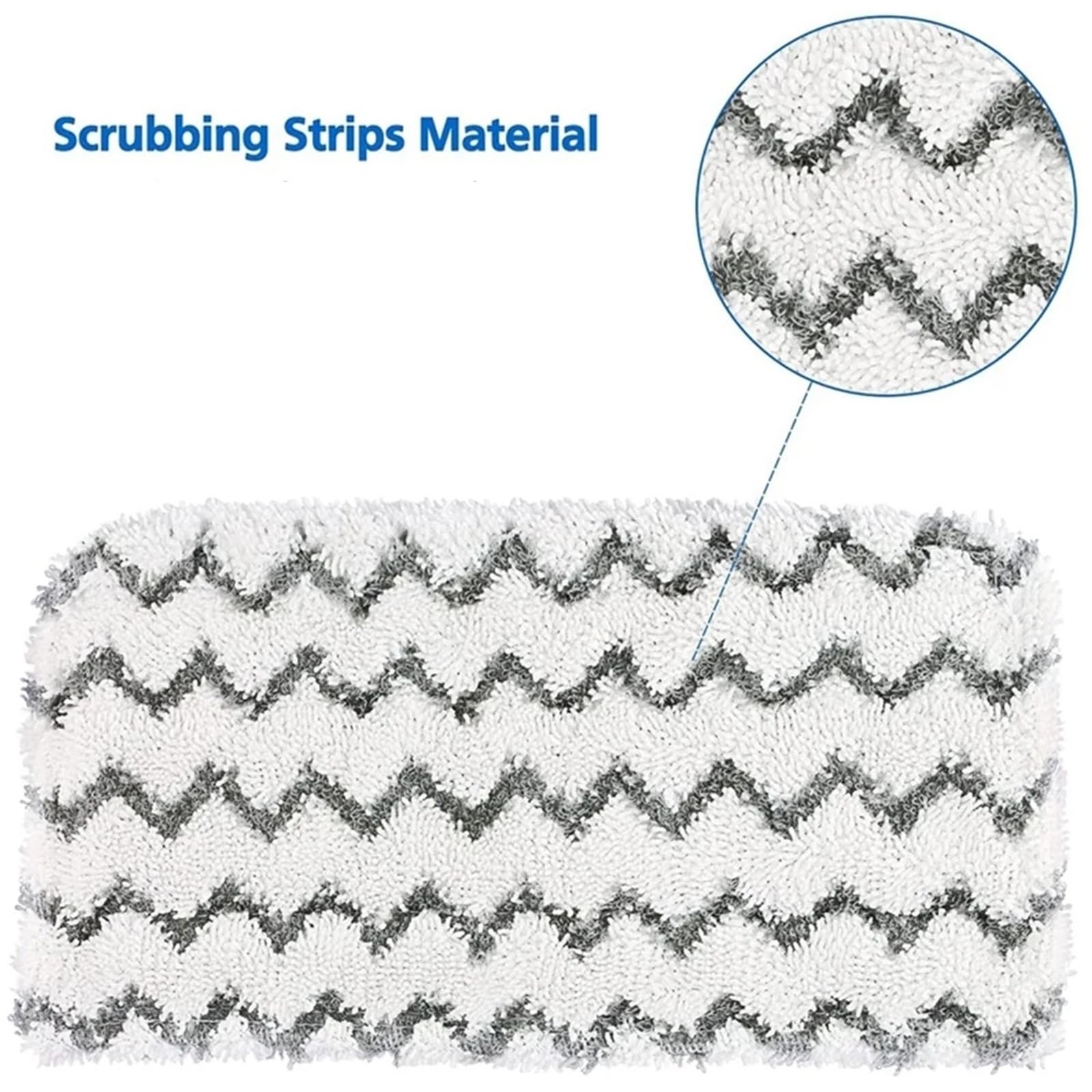 Cuscinetto Sostitutivo for Scopa A Vapore Cuscinetto Detergente Morbido Lavabile Riutilizzabile In Microfibra, Compatibile Con Shark, Scopa A Vapore Ad Assorbimento Forte(12pcs)