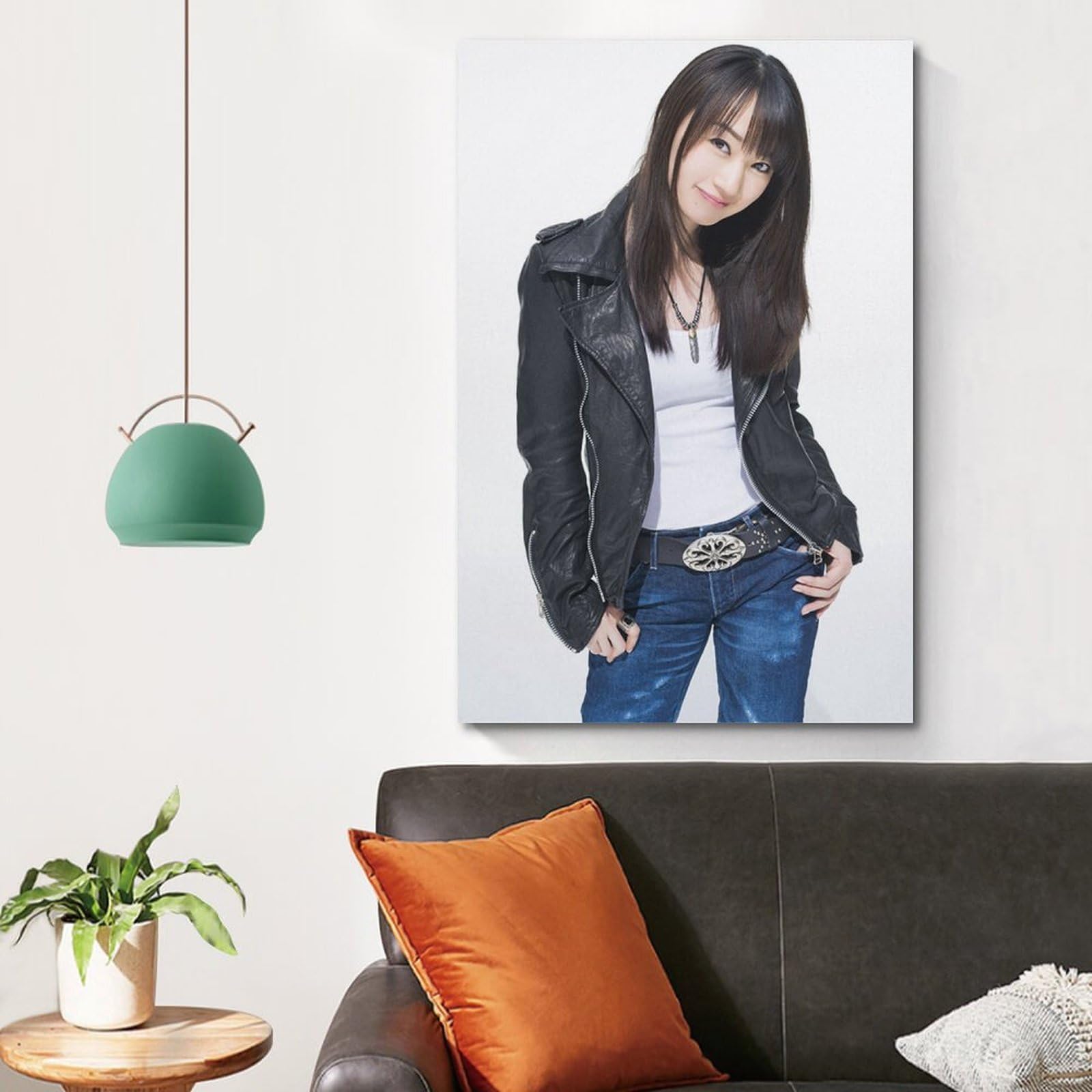 Amazon.co.jp: 水樹奈々明るくポスターキャンバスの壁画の現代芸術