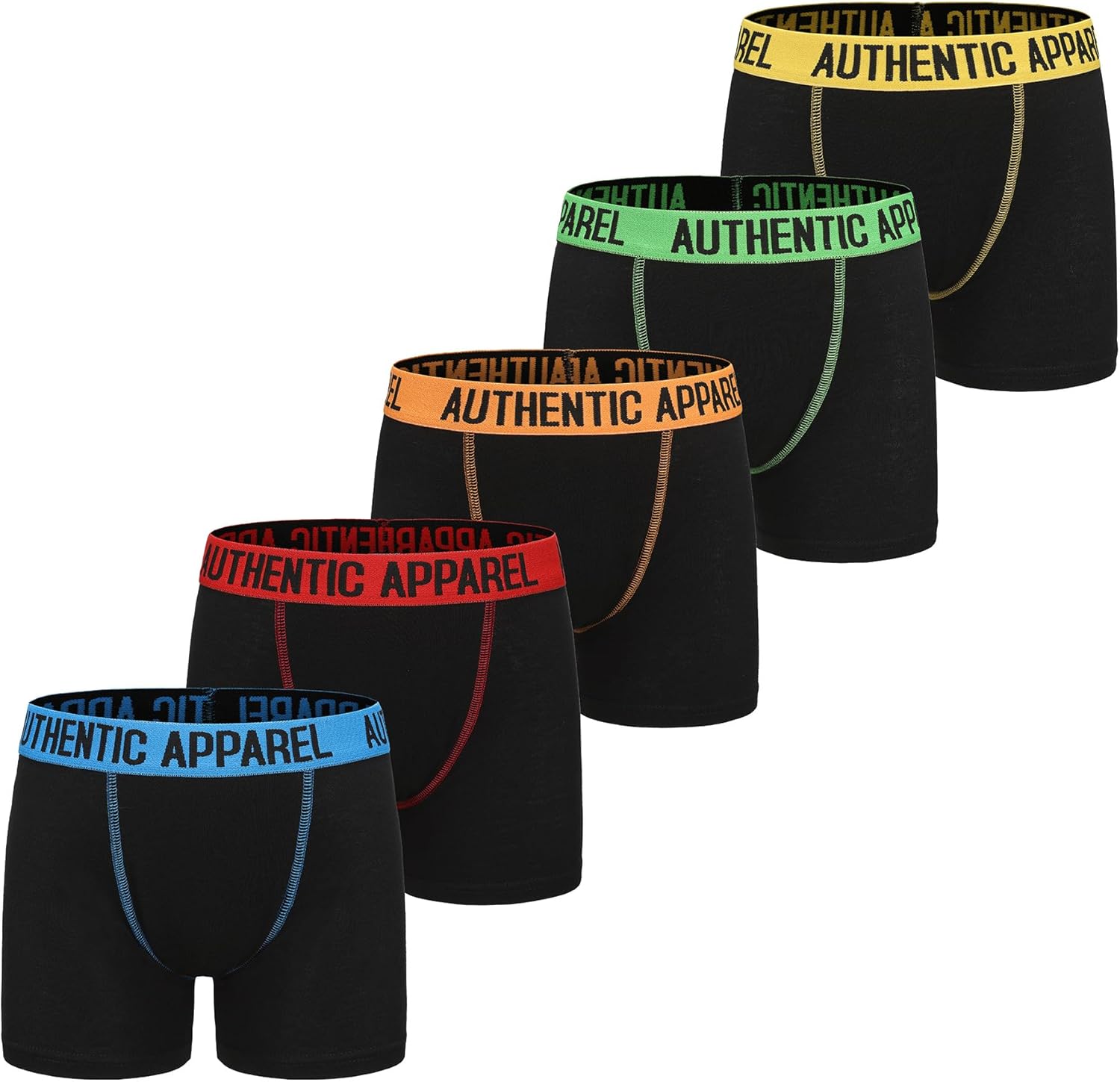 Bioworld Boys' 5-Pack Boxer Briefs Sports Themed Underwear