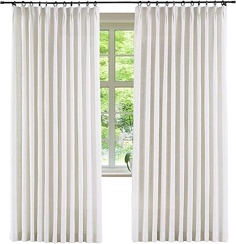 Miniatura 2 de Frelement Paneles de cortinas opacas para ventana, cortinas de bloqueo de luz con forro opaco para sala de estar, cortinas plisadas con aislamiento