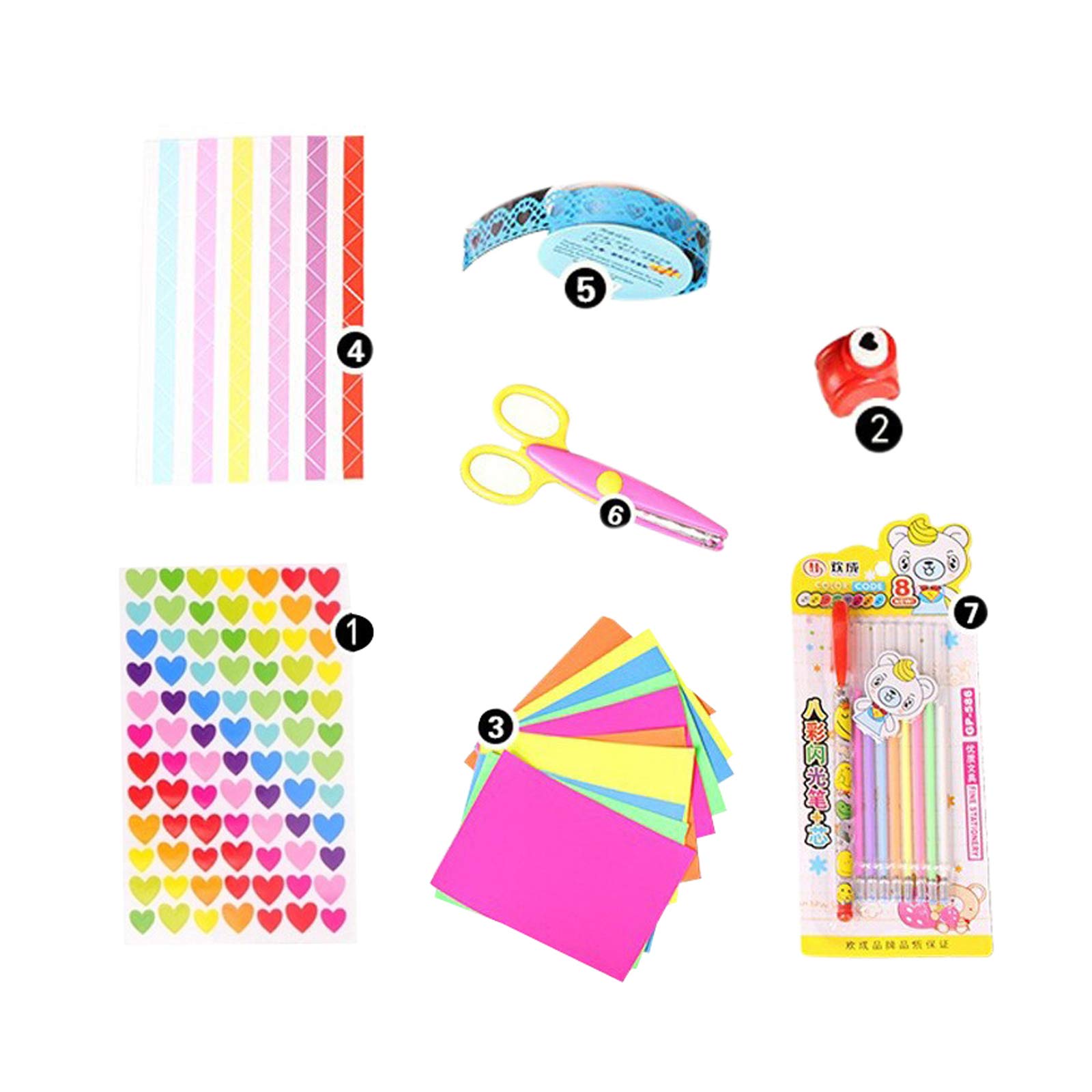 Cicilin Album Fotografico A4 Fai Da Te, 40 Fogli (80 Pagine), Con Kit Accessori Scrapbooking, Nero