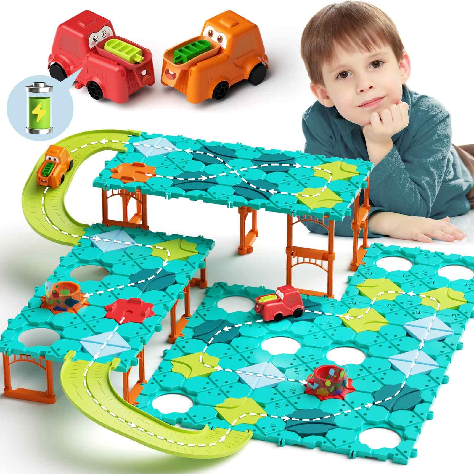 Giocattoli per bambini Giochi da tavolo Costruttore di strade logiche, set di strade con TRE livelli per bambini, regalo giocattolo per bambini da 6 7 8 9 anni