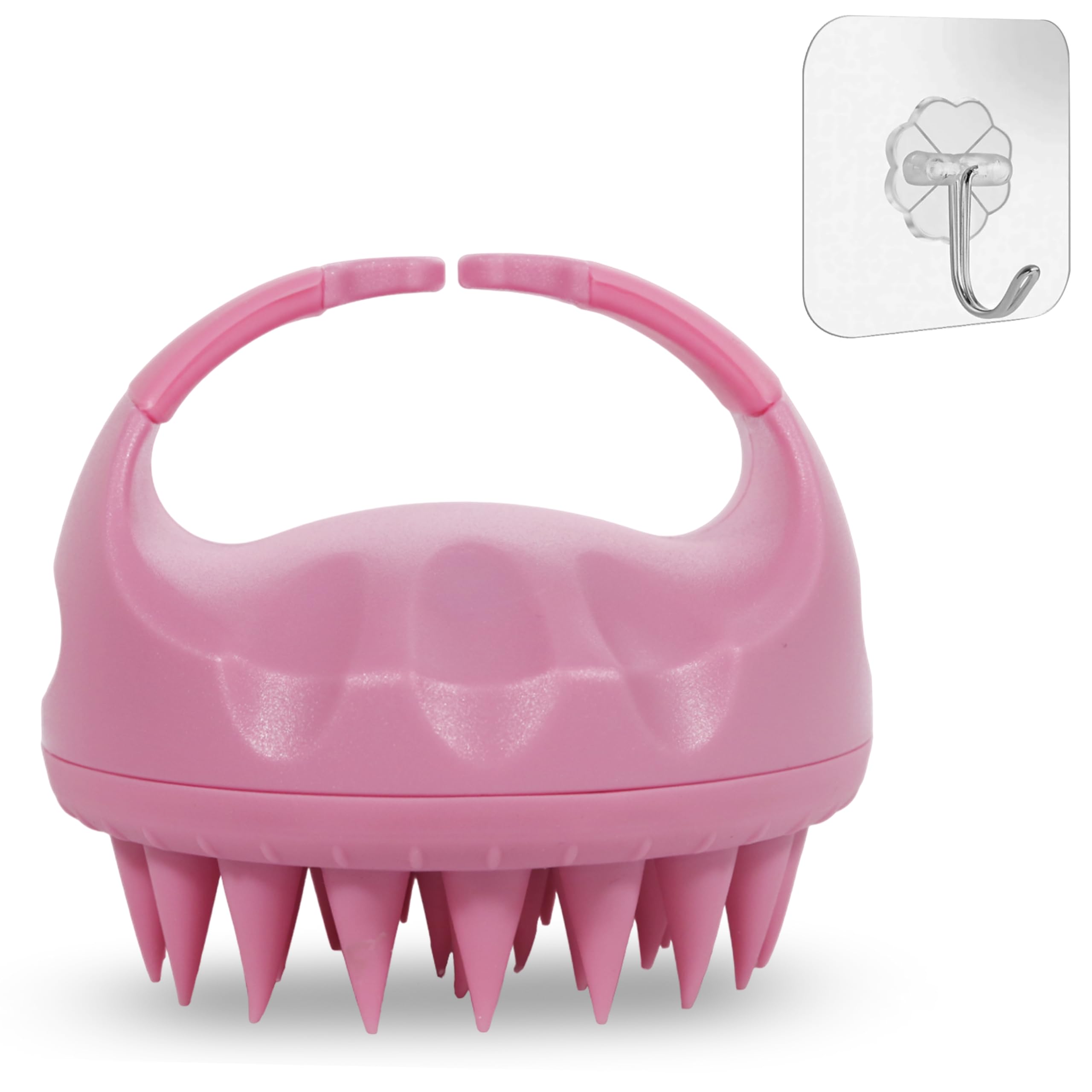 WIGI Masajeador de cuero cabelludo con juego de regalo, limpiador de cuero cabelludo para el crecimiento del cabello y la eliminación de la caspa, cepillo de champú con cerdas de silicona suave