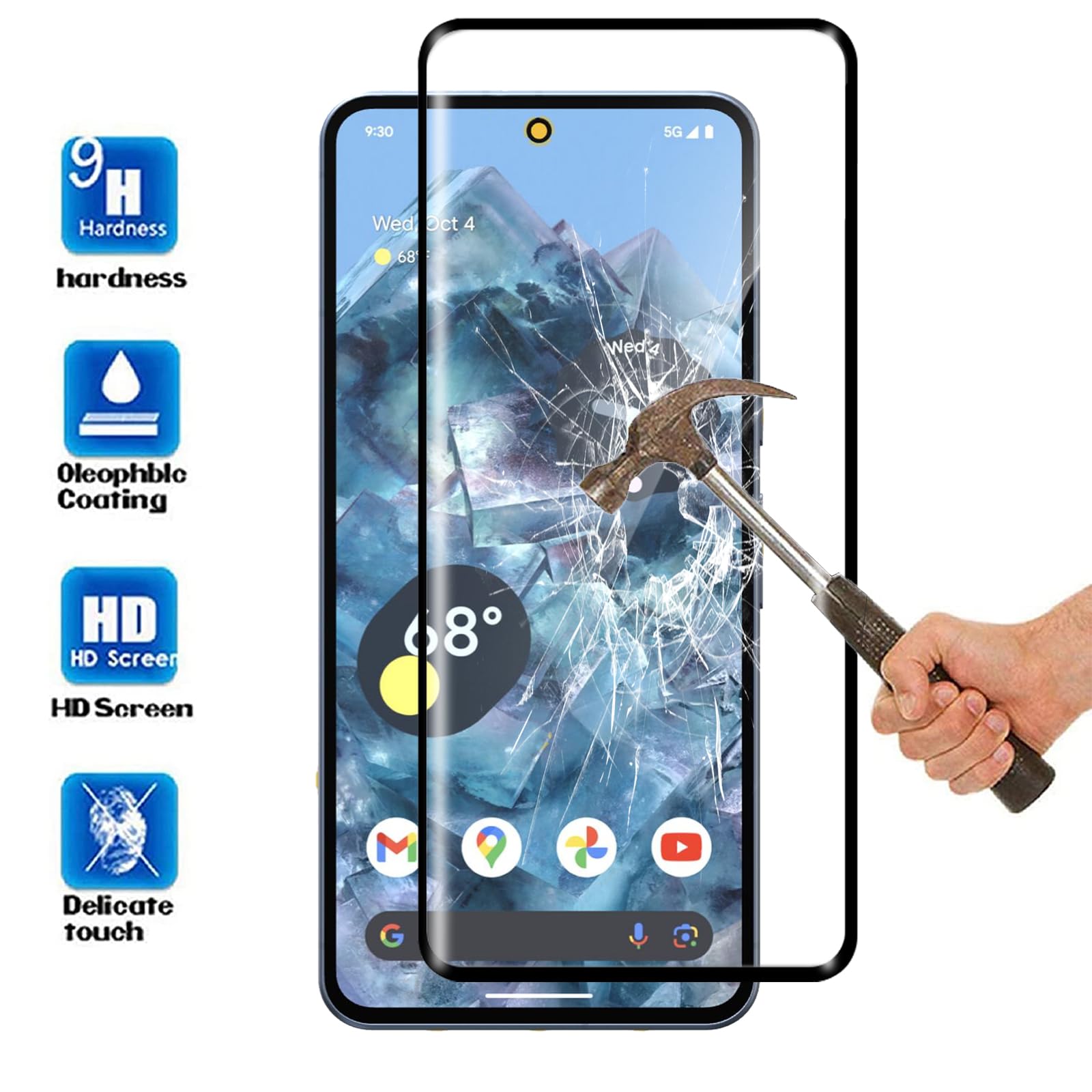 Magglass Vetro Temperato Per Google Pixel 10 Pro XL (2025) – 2 Pezzi Con Applicatore Facile