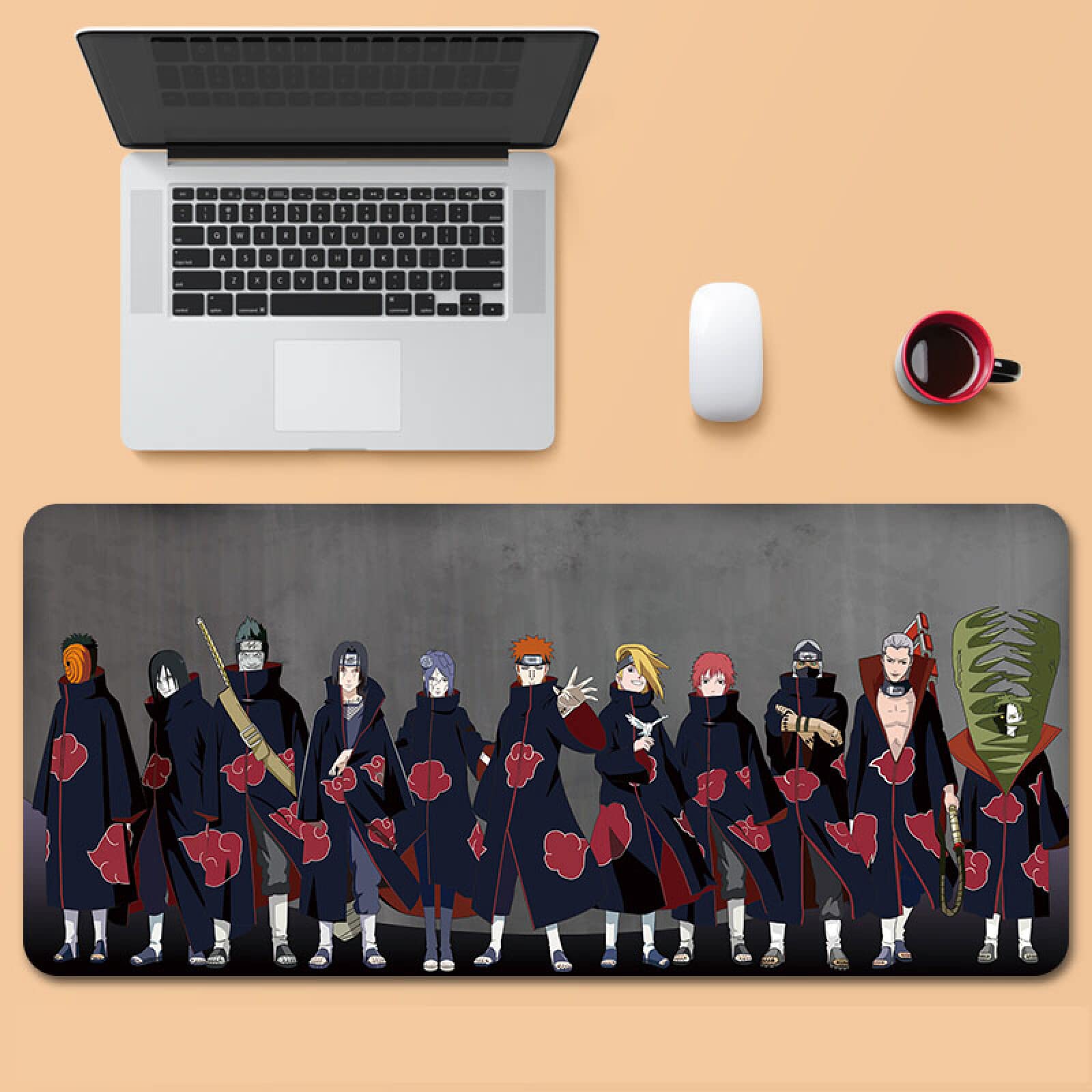 Amazon.co.jp: NARUTO ナルト 暁 マウスパッド デスクマット