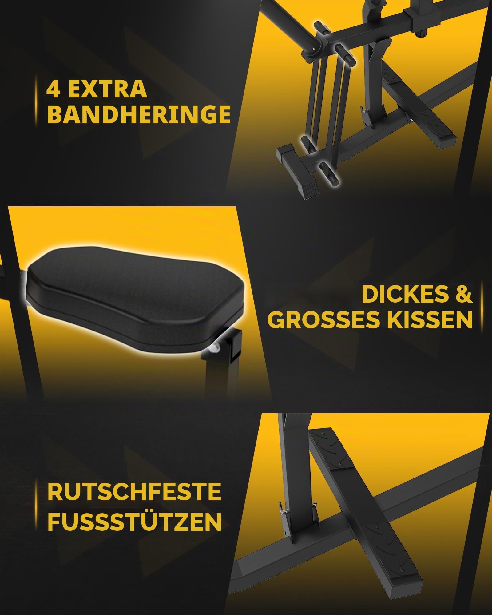 GuuG Wadenmaschine Wedentrainer Wadendehner Sitzend: Beintrainer im Sitzen für Zuhause Kraft-Beintrainer Bein Trainingsgerät Training Seated Calf Raise Machine Schwarz