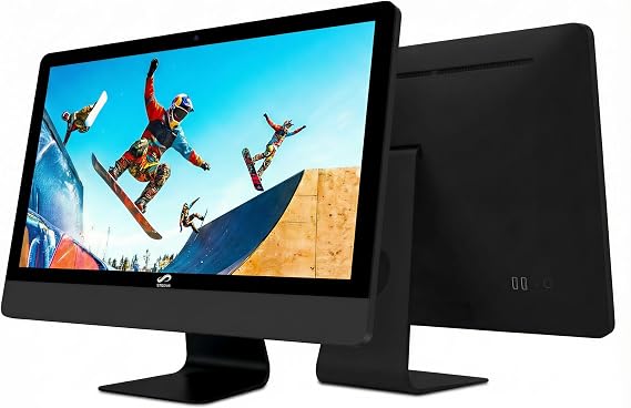 STGSivir All in One Computer PC,22 FHD Display,Core i5,16G RAM,512G SSD | All in One Desktop Computer,WiFi,BT 5.0,RGB Keyboard,Mouse,Webcam,HDMI,Win11 Home,AIO for Home,Office