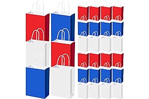 Fuyoooo Patriotic Gift Bags in Red, White, and Blue