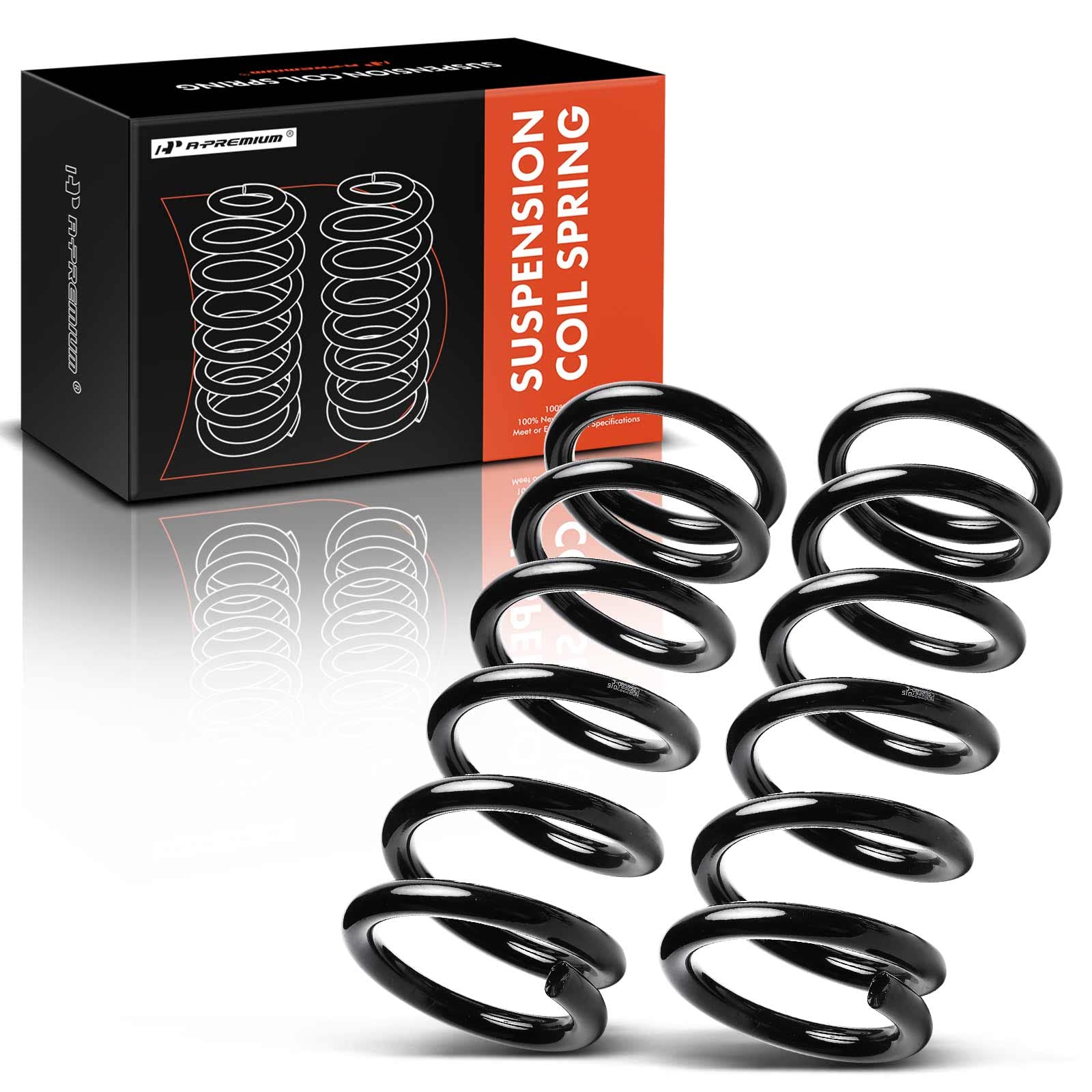 A-Premium Front Coil Spring Compatible with Chevrolet S10, S10 Blazer & GMC Jimmy, S15, S15 Jimmy, Sonoma, Driver and Passenger Side 2-PC Set