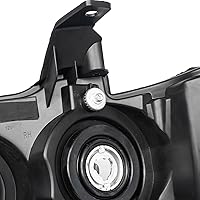 Vista 9 de Juego de montaje de faros compatible con Chevy Silverado 1500 2007 2008 2009 2010 2011 2012 2013, Silverado 2500HD 3500 07-14, faro con arnés