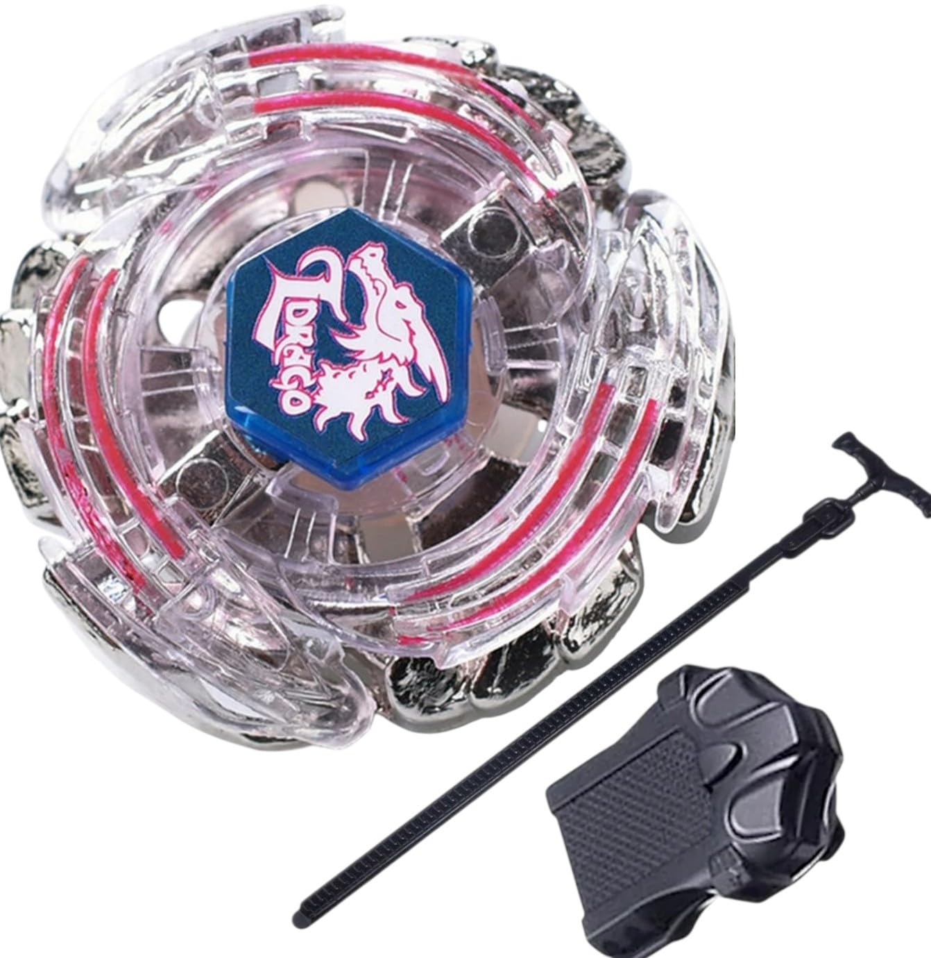 BB43 Rapidity Spegasis L Drago 105RF Bey Set with Launcher (Multicolor)