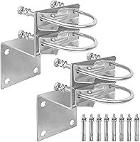 Vista 8 de XRDS-RF - Kit de montaje en poste de antena, soporte de montaje en poste de antena con doble abrazadera de pernos en U, soporte de mordaza en V