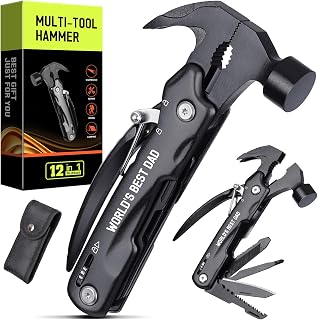Fathers Day Dad Gifts from Daughter Wife - Gifts for Dad, Dads Gift for Fathers Day - Birthday Gift, Christmas Presents for Father, Husband Stepdad, Men - Multitool Hammer from Daughter Son