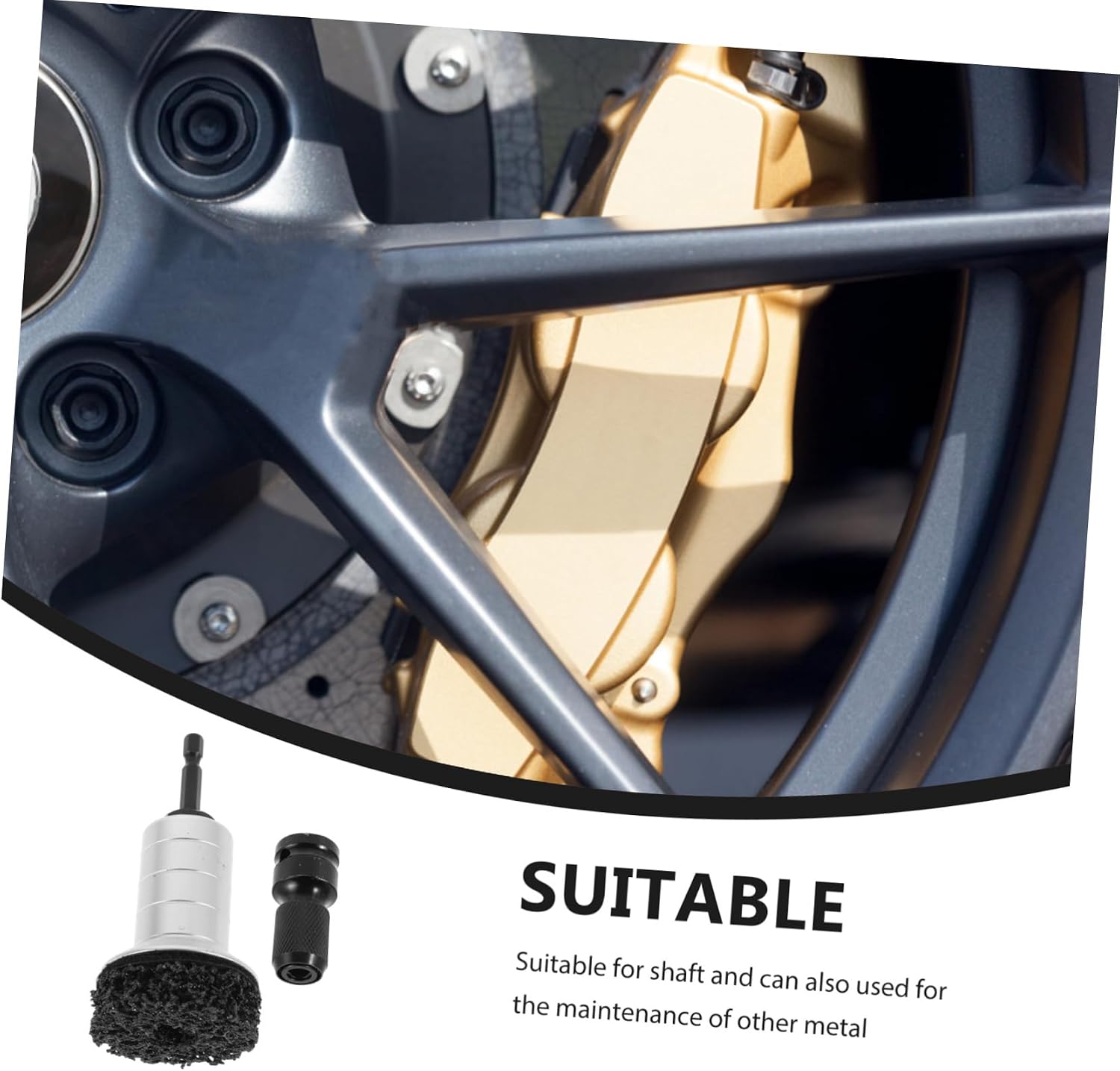 Zerodeko Brake Disc Maintenance Tool Kit Wheel Hub Cleaning Disc Holder Automotive Wheel Stud Cleaner Rust Removal Tool