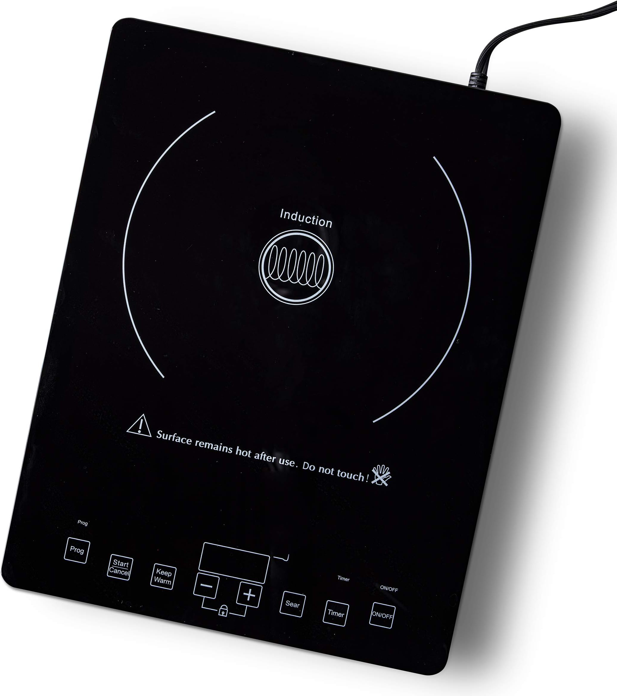 Inducto Dual Induction Cooktop Counter Top Burner, Black