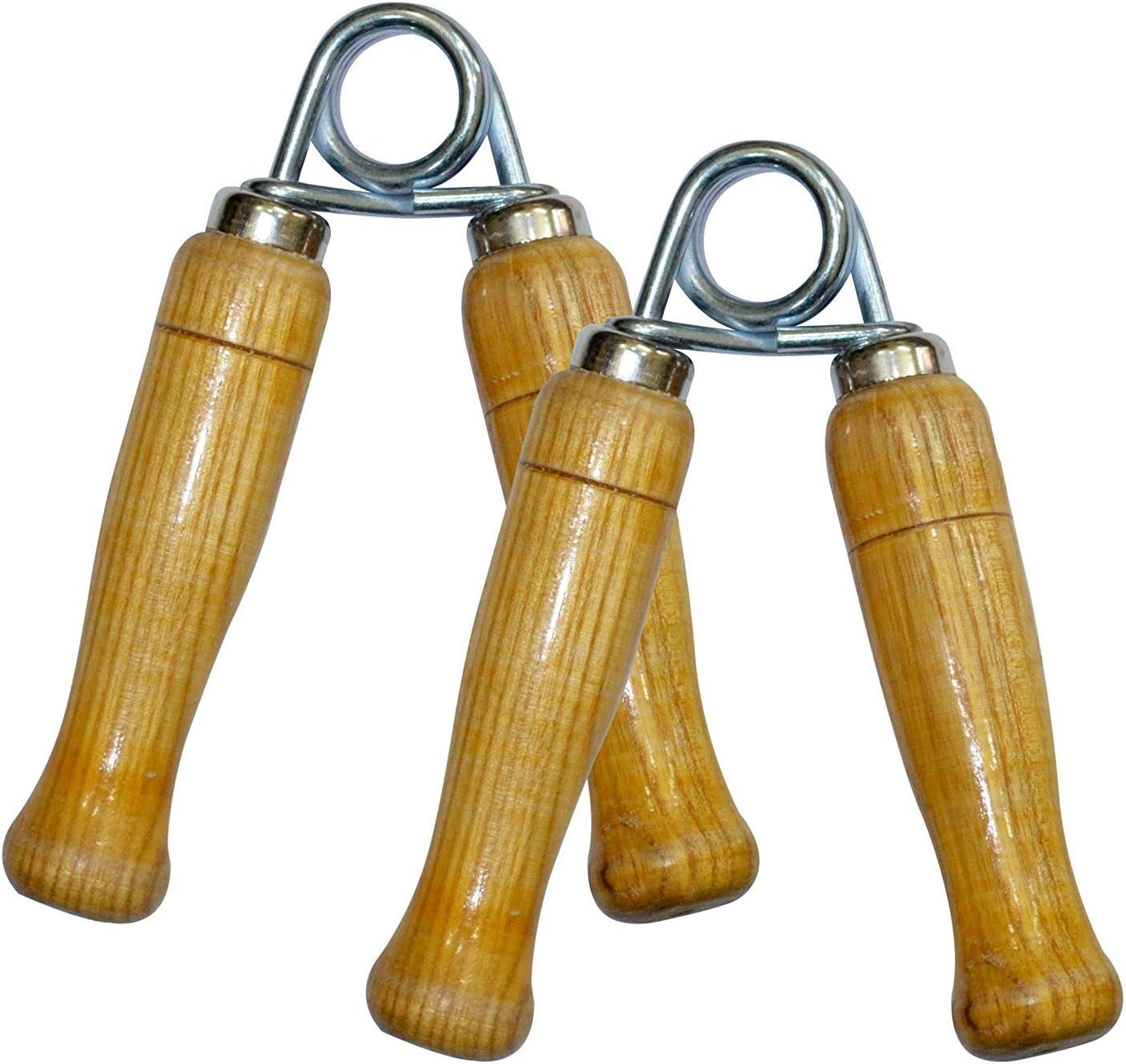 Hand Grip Strengthener by UNYBUY® | Wooden Handle | for Gym, Exercise, Men, Women | Pack of 2 Pieces, 1 Pair Set (Brown)
