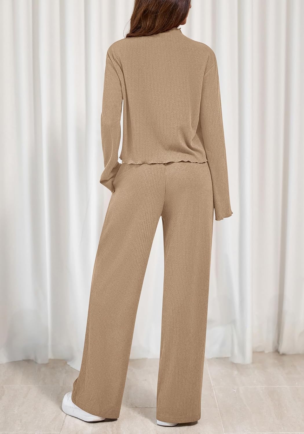 BTFBM Women's Two Piece Outfits 2025 Fall Trendy Sweatshirt Pants Tracksuit Jogger Sweatsuit Lounge Matching Sets - Image 3