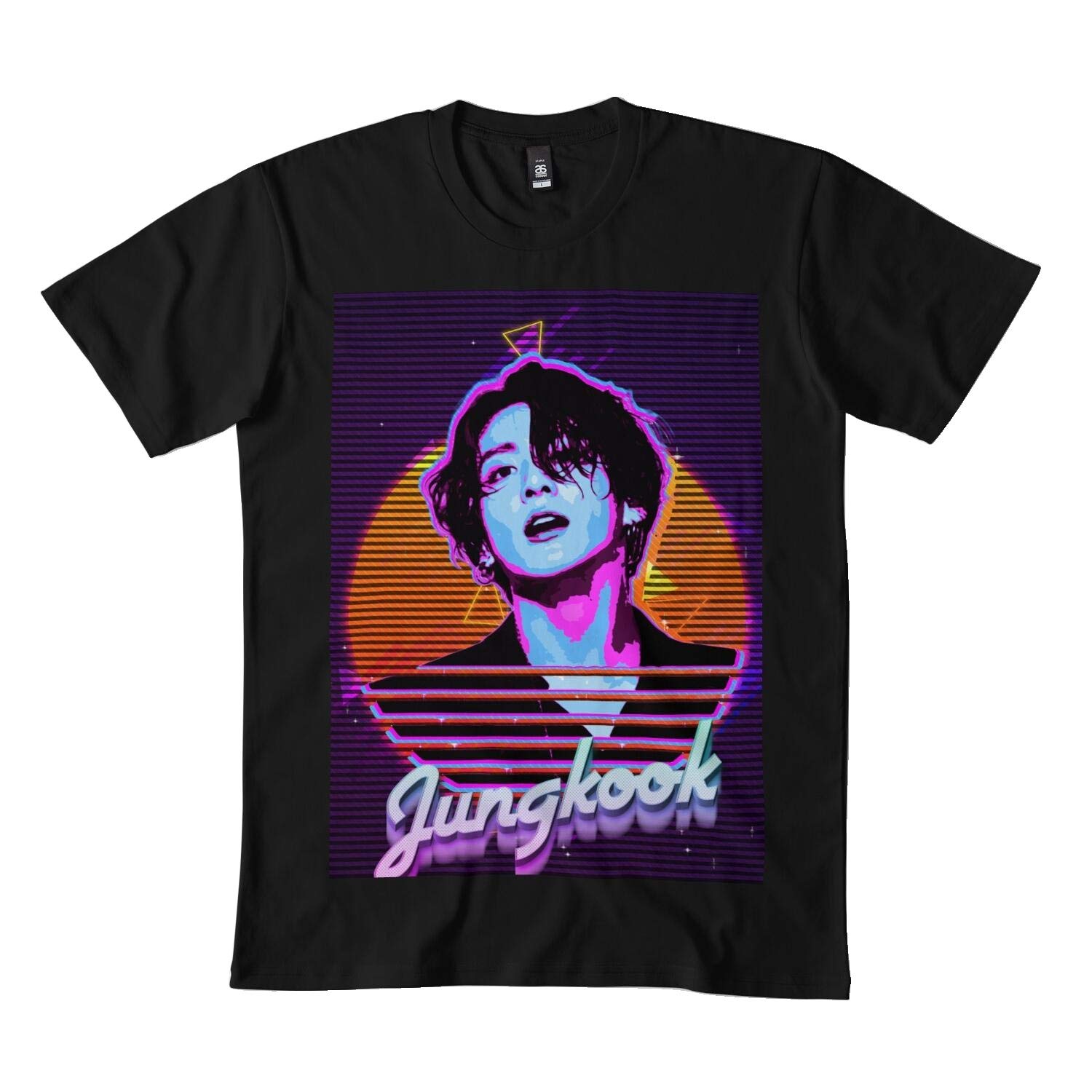 Jungkook Retro t-Shirts, t-Shirts for Men, t-Shirts for Women, Hoodie, Long Sleeve T-Shirt Black