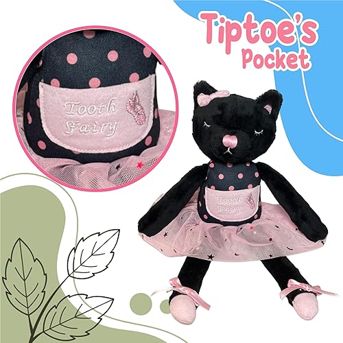 Miniatura 3 de Tip-Toe - Almohada de hada de dientes de bailarina para niñas, regalo perfecto para primer diente suelto, celebra los hitos