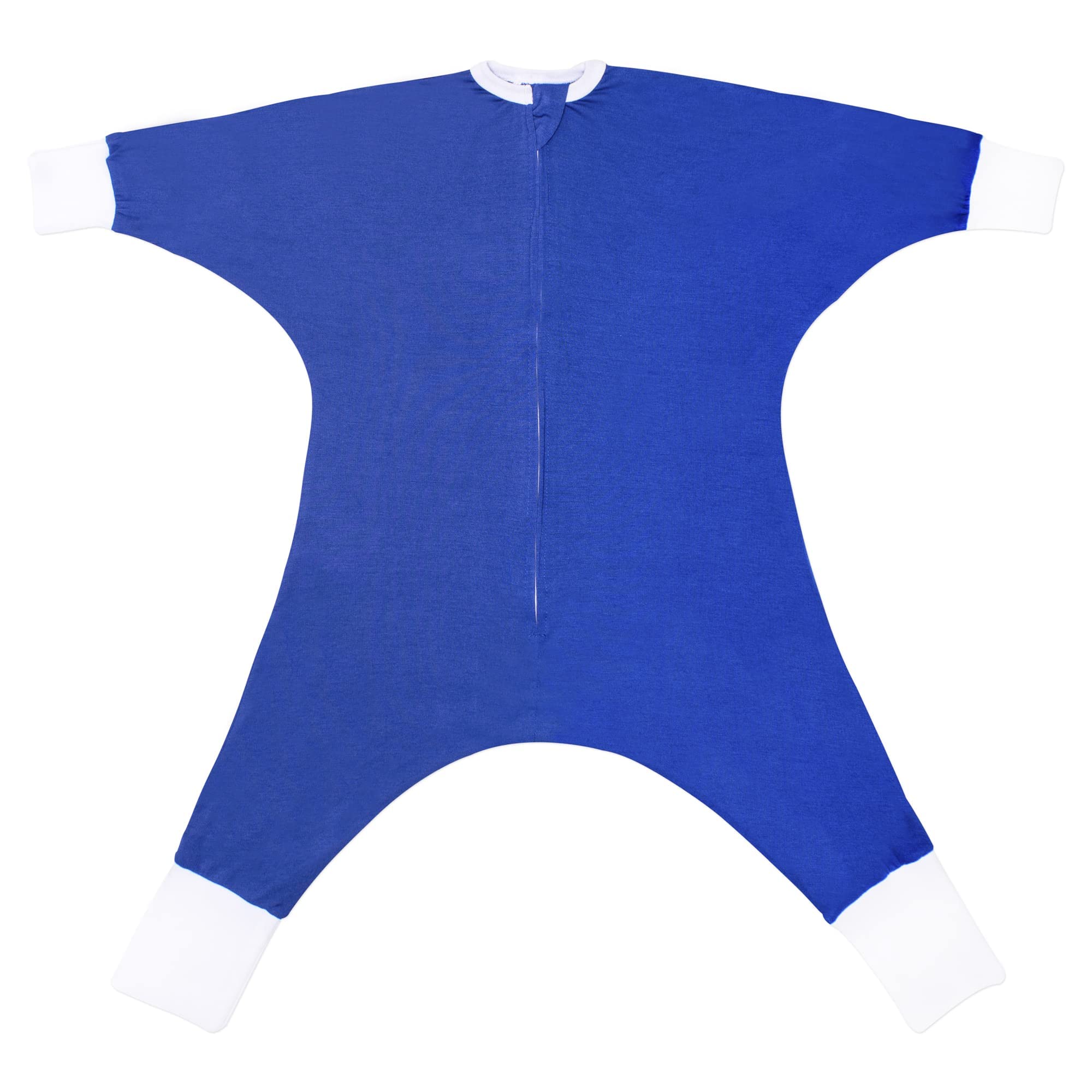 SleepingBaby Flying Squirrel Toddler Pajamas with Practical Zipper for Quick Diaper Changes and Travel Comfort - Navy - 2-3T