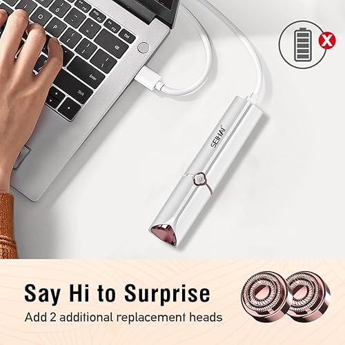 Miniatura 4 de Depilación facial para mujeres, dispositivo de depilación SEIHAI para mujeres, productos de cuidado personalremovedor de vello facial para cara,