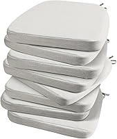 Vista 34 de AAAAAcessories - Cojines para silla en forma de D, 2" de espesor, almohadillas para sillas de comedor con lazos y removibles, cubierta lavable a