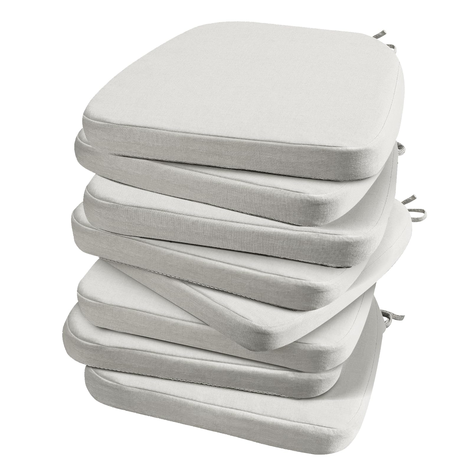 AAAAAcessories Chair Cushions for Dining Chairs, 17 x 16 x 2 in, Set of 8