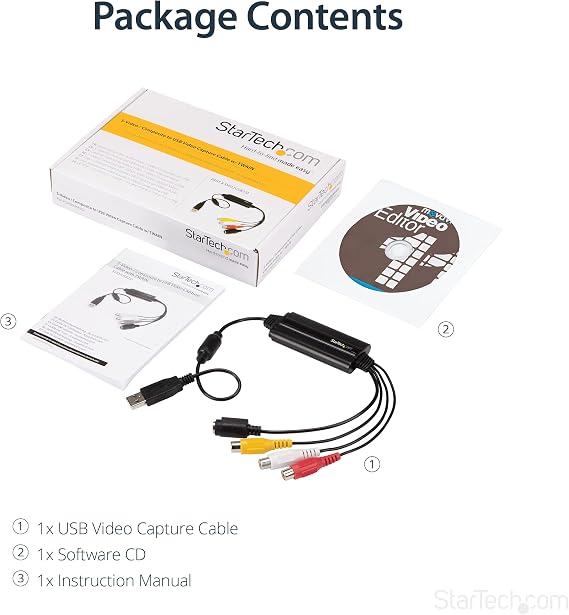 StarTech USB Video Capture Adapter, Windows Only, Cable (SVID2USB232)