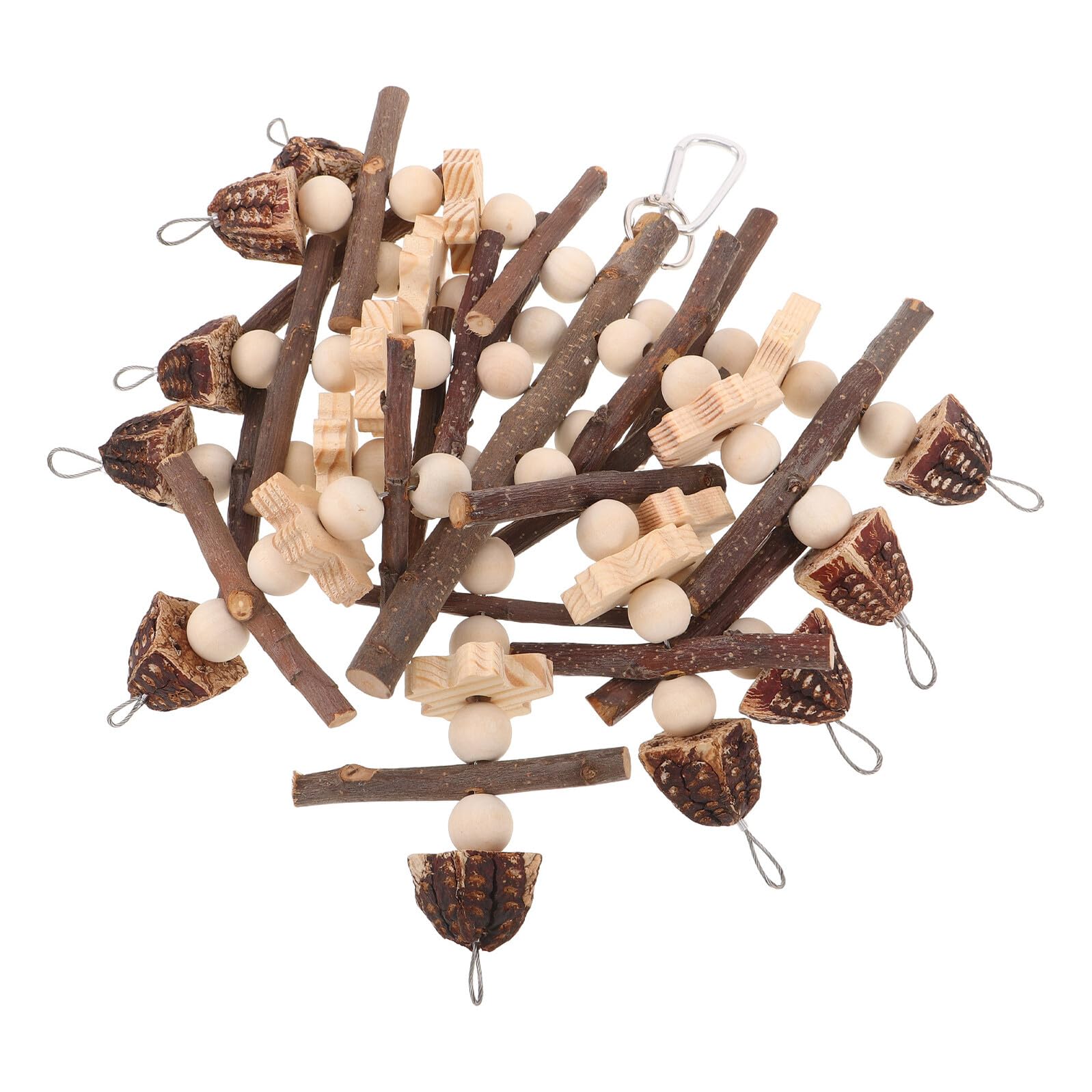 Jouet pour perroquets en bois naturel pour stopper l'ennui et stimuler l'escalade