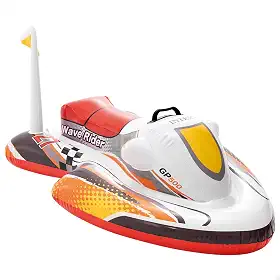 Intex, Bóia inflável Jet Ski para praia ou piscina, 117x77cm