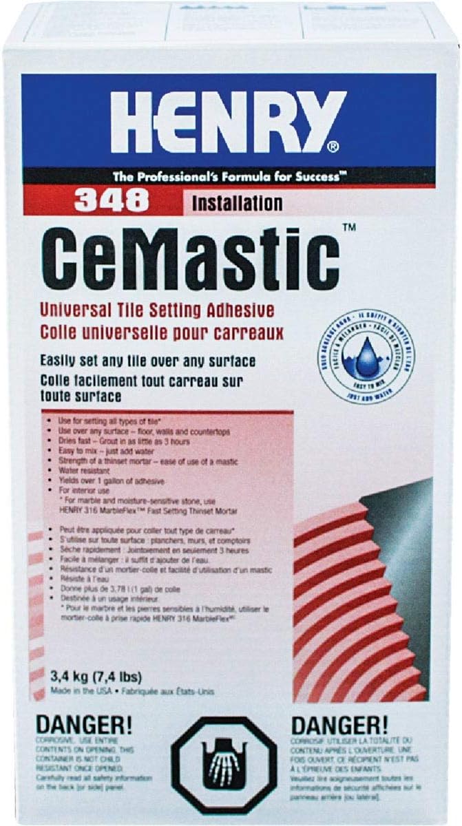 HENRY, WW COMPANY 12070 7.5LB 348 Cera Adhesive, Gray