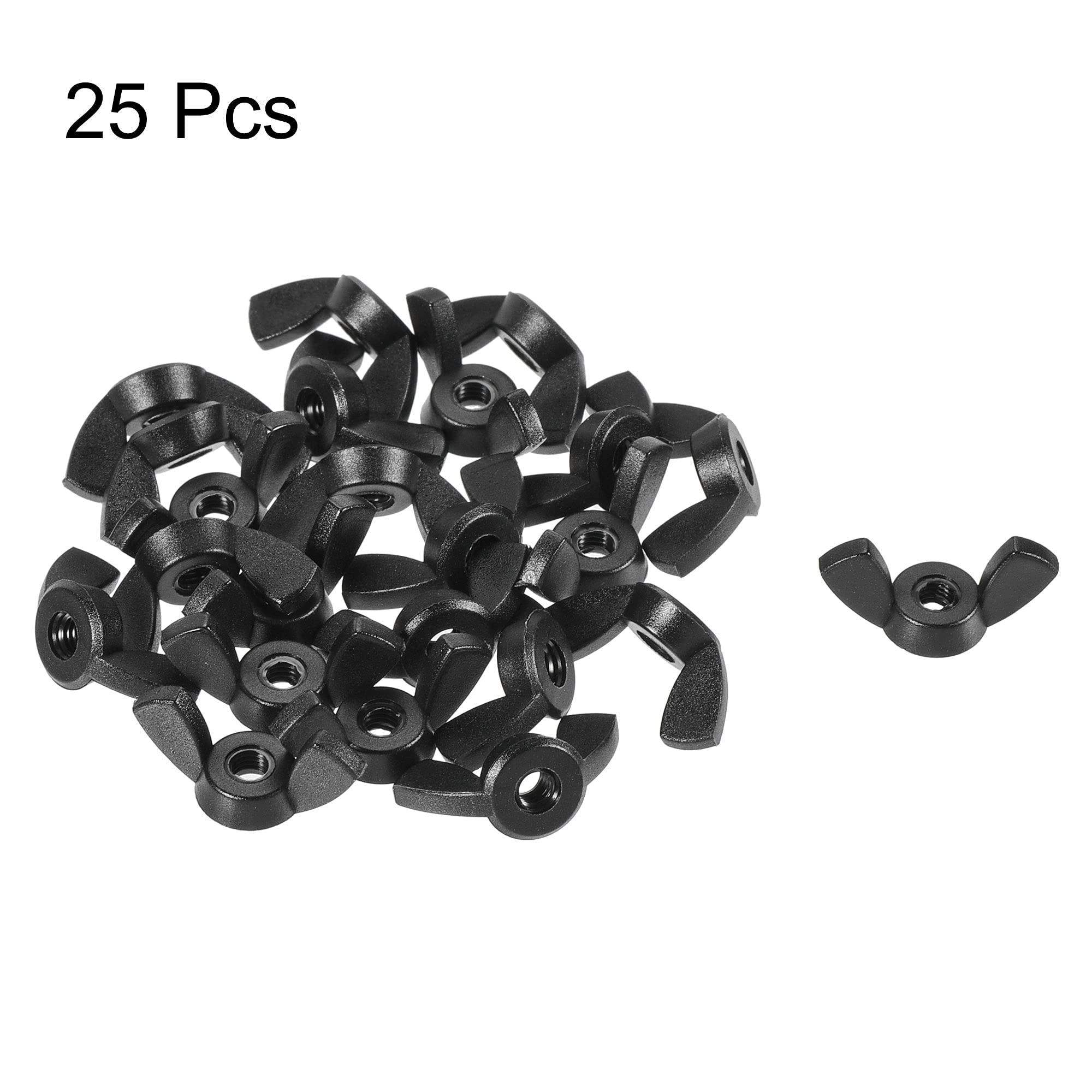 Dadi A Farfalla Nero - 64 Pezzi, M3/M4/M5/M6/M8/M10, Per Fai Da Te E Riparazioni