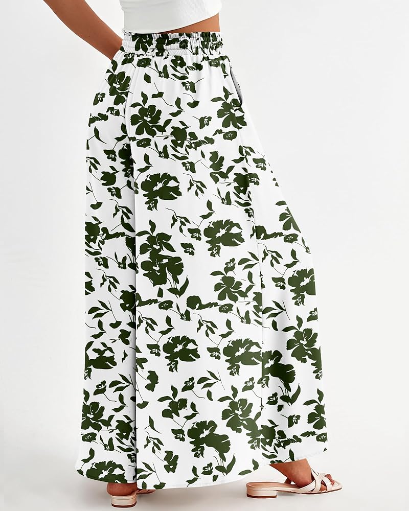 BTFBM Wide Leg Palazzo Pants for Women Casual Flowy High