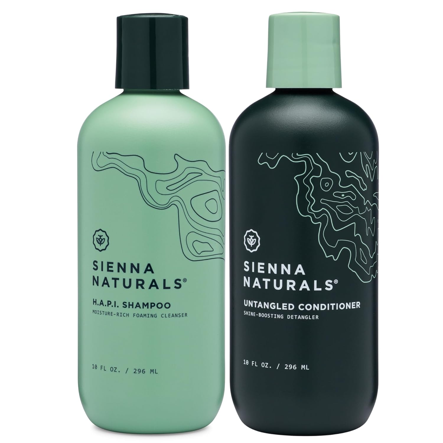 Sienna Naturals - H.A.P.I. Shampoo & Untangled Conditioner Bundle - Anti Frizz - Hydrating for Dry, Damaged, Curly & Color-Treated Hair