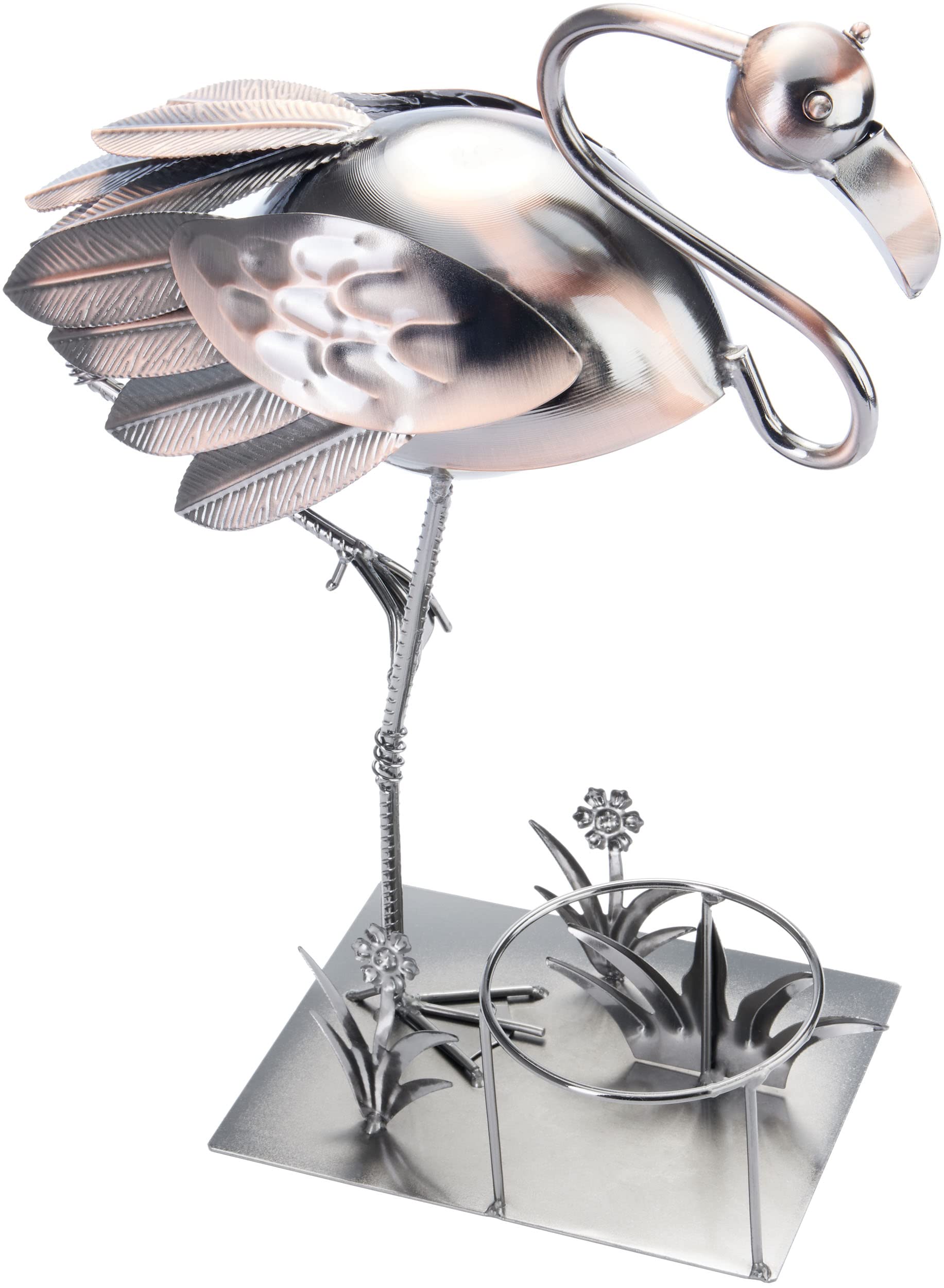 Flamingo Weinregal Aus Eisen - Dekorativer Weinhalter Für Bar & Küche