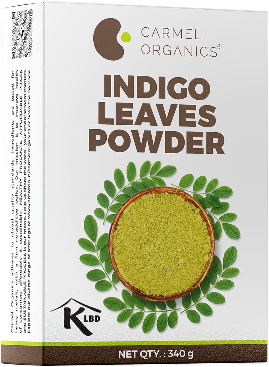 CARMEL ORGANICS Indigo Leaves Powder 340 Grams