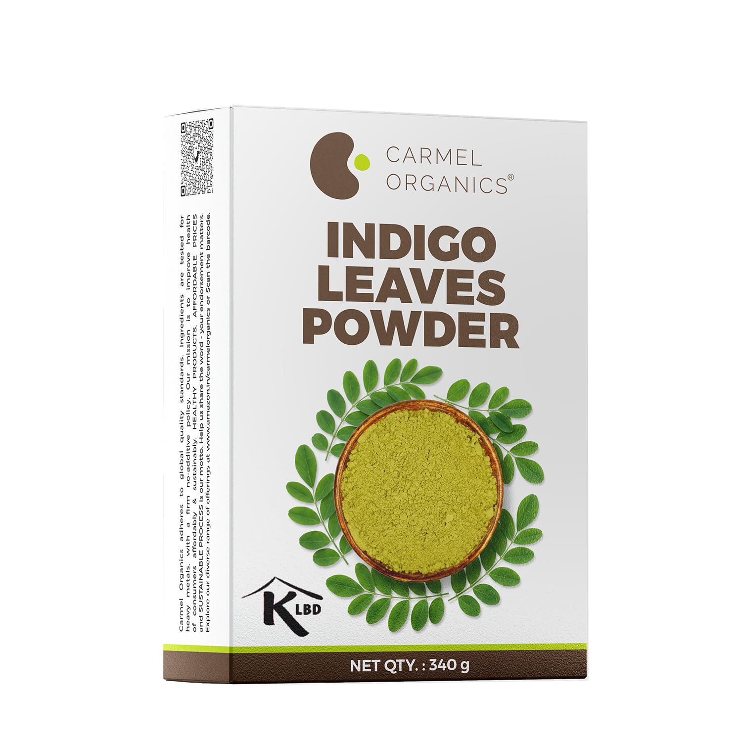 CARMEL ORGANICS Indigo Leaves Powder (340 Grams) – Natural Hair Colorant for Black/Brown Hair, Includes Gloves & Hair Cap, No Added Colors or Preservatives, Avuri Akulu, Indigofera Tinctoria-picture-24